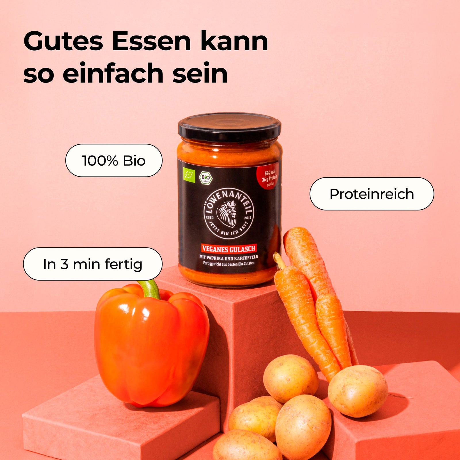 Veganes Gulasch - Löwenanteil